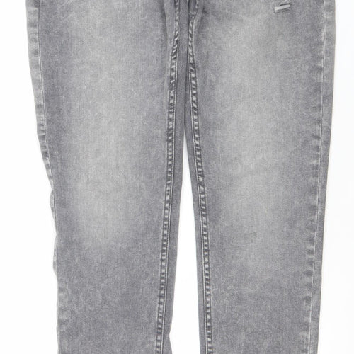 Denim Co. Mens Grey Skinny Slim Fit Jeans Size 36W 32L