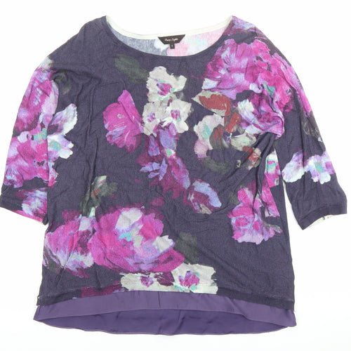Next Petite Women’s Multicoloured Floral Pullover Jumper Size S