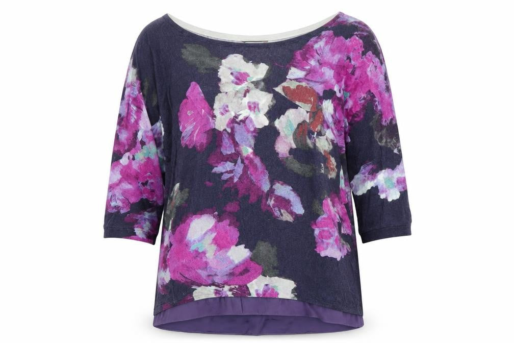 Front view of Next Petite Women’s Multicoloured Floral jumper, size S