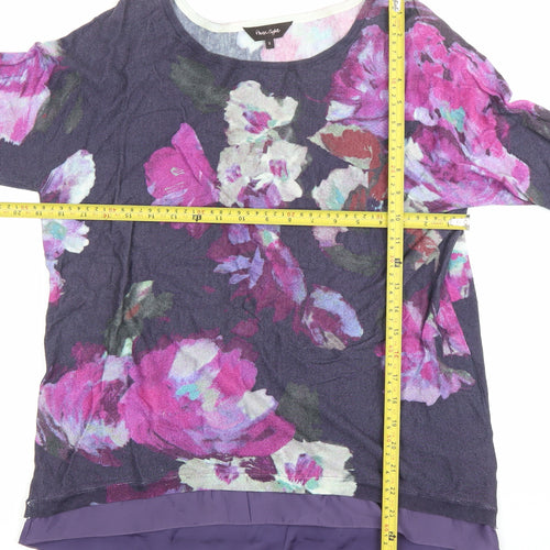 Next Petite Women’s Multicoloured Floral Pullover Jumper Size S