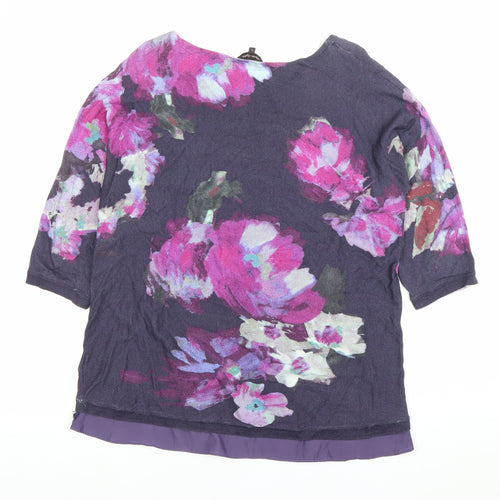 Next Petite Women’s Multicoloured Floral Pullover Jumper Size S