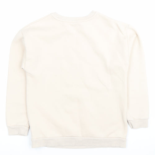 Disney at George Girls Beige Christmas Mickey Sweatshirt 9-10Y Pullover