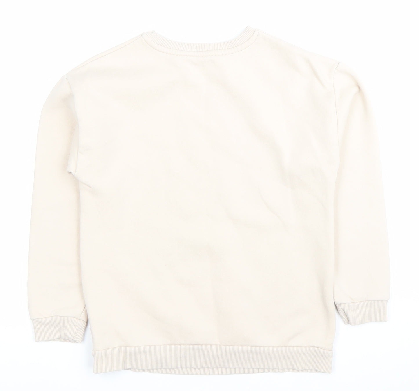 Disney at George Girls Beige Christmas Mickey Sweatshirt 9-10Y Pullover