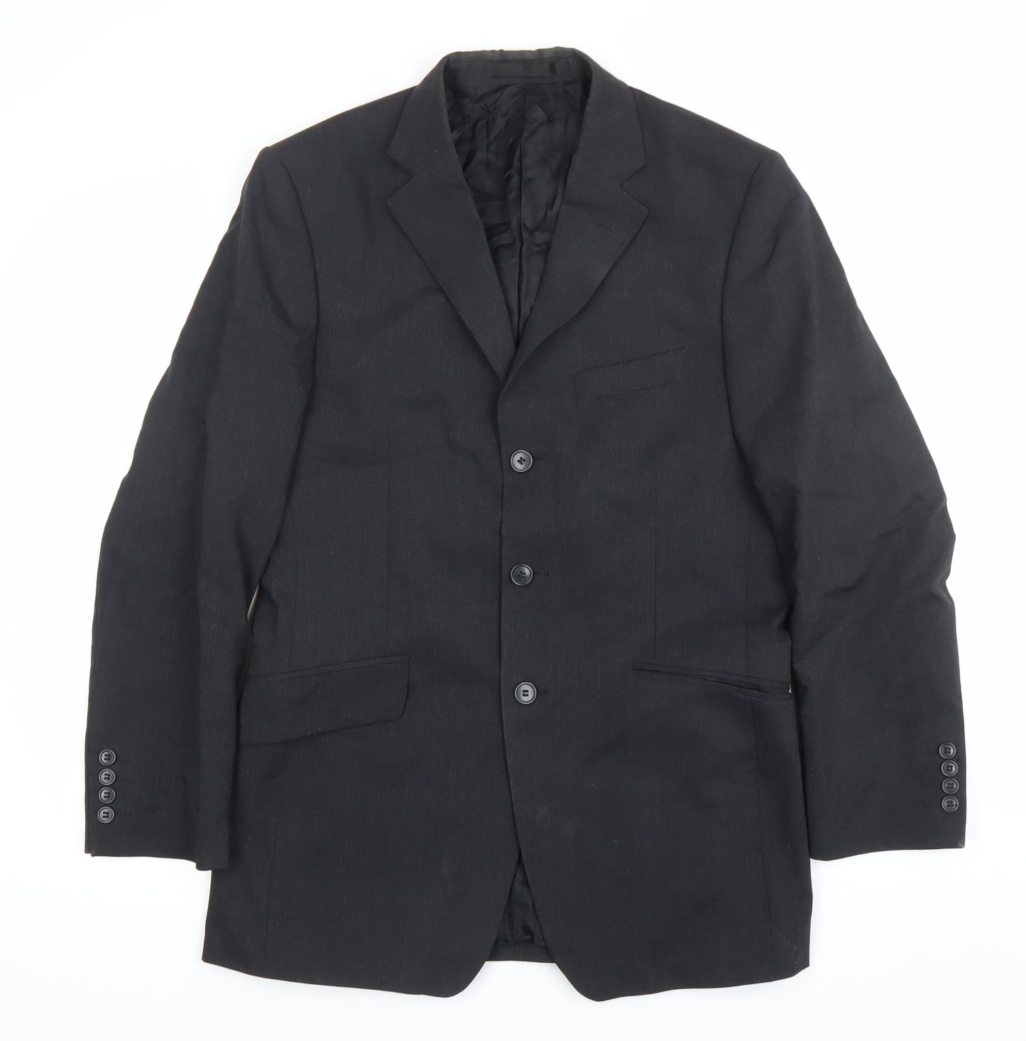 Marks and Spencer Men’s Grey Wool Blend Suit Jacket 38in M