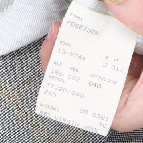 Hugo Boss Men's Checked Wool Blazer Jacket Size 48 38R