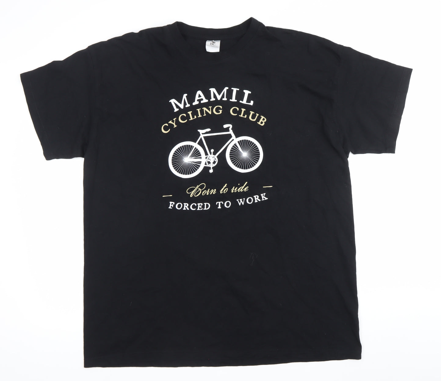 BC Collection Men's Black 2XL Cycling Club Graphic T-Shirt