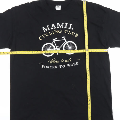 BC Collection Men's Black 2XL Cycling Club Graphic T-Shirt