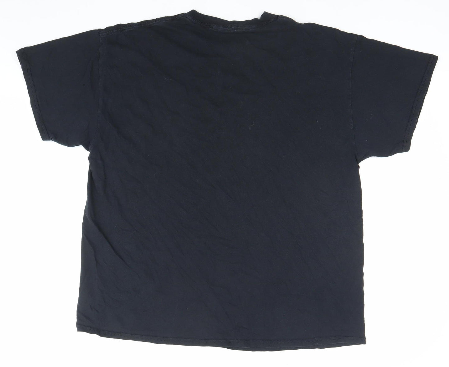 Honet Mens Black XL Rock Graphic T-Shirt Crew Neck 90s Vintage