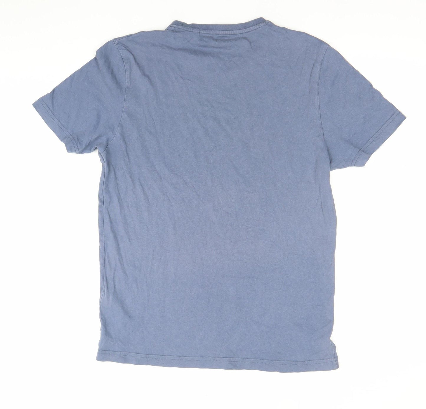 Penguin Men's Blue Crew Neck Graphic Logo Cotton T-Shirt Size M