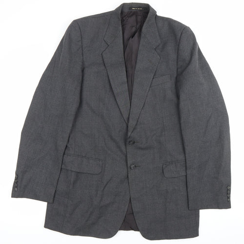 Marks and Spencer St Michael Men’s Grey Wool Blend Blazer Jacket 38 Long