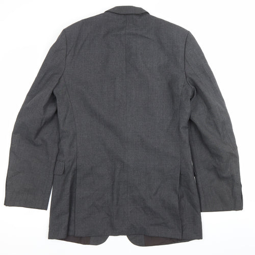 Marks and Spencer St Michael Men’s Grey Wool Blend Blazer Jacket 38 Long