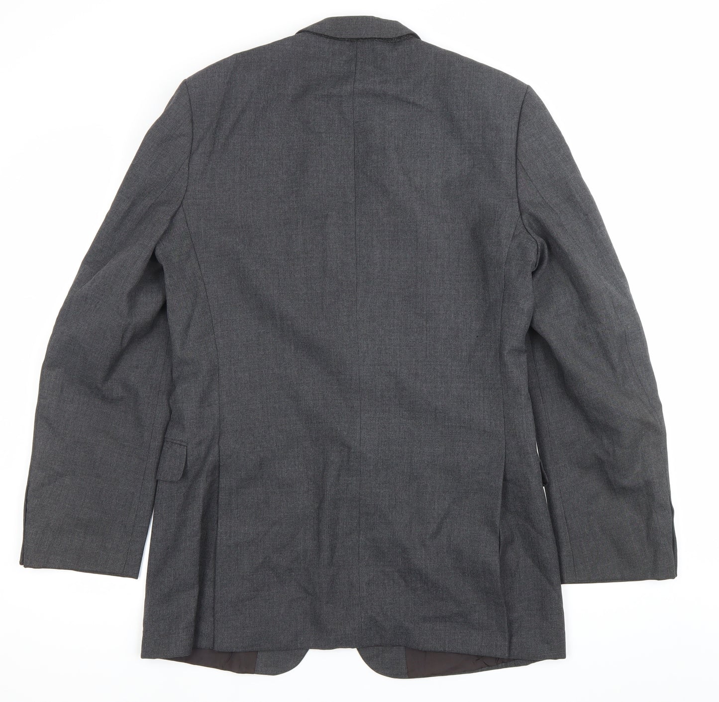 Marks and Spencer St Michael Men’s Grey Wool Blend Blazer Jacket 38 Long