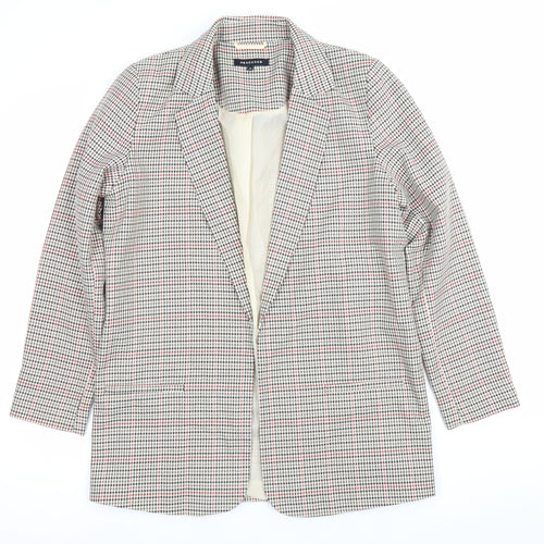 Peacocks Womens Multicoloured Checked Blazer Jacket Size 10