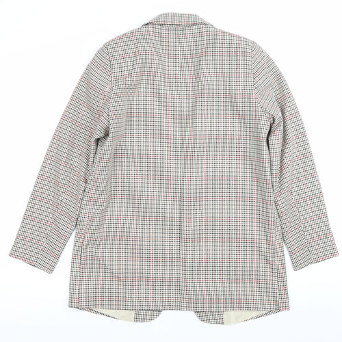 Peacocks Womens Multicoloured Checked Blazer Jacket Size 10
