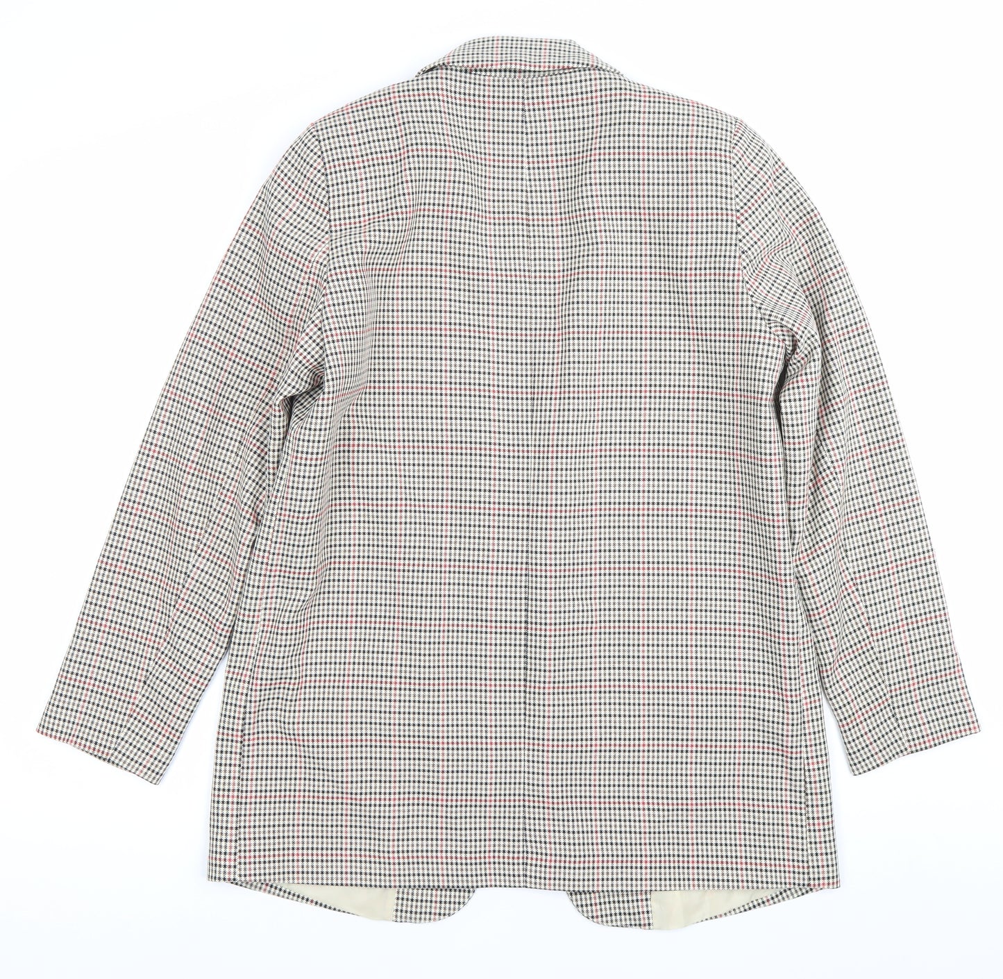 Peacocks Womens Multicoloured Checked Blazer Jacket Size 10