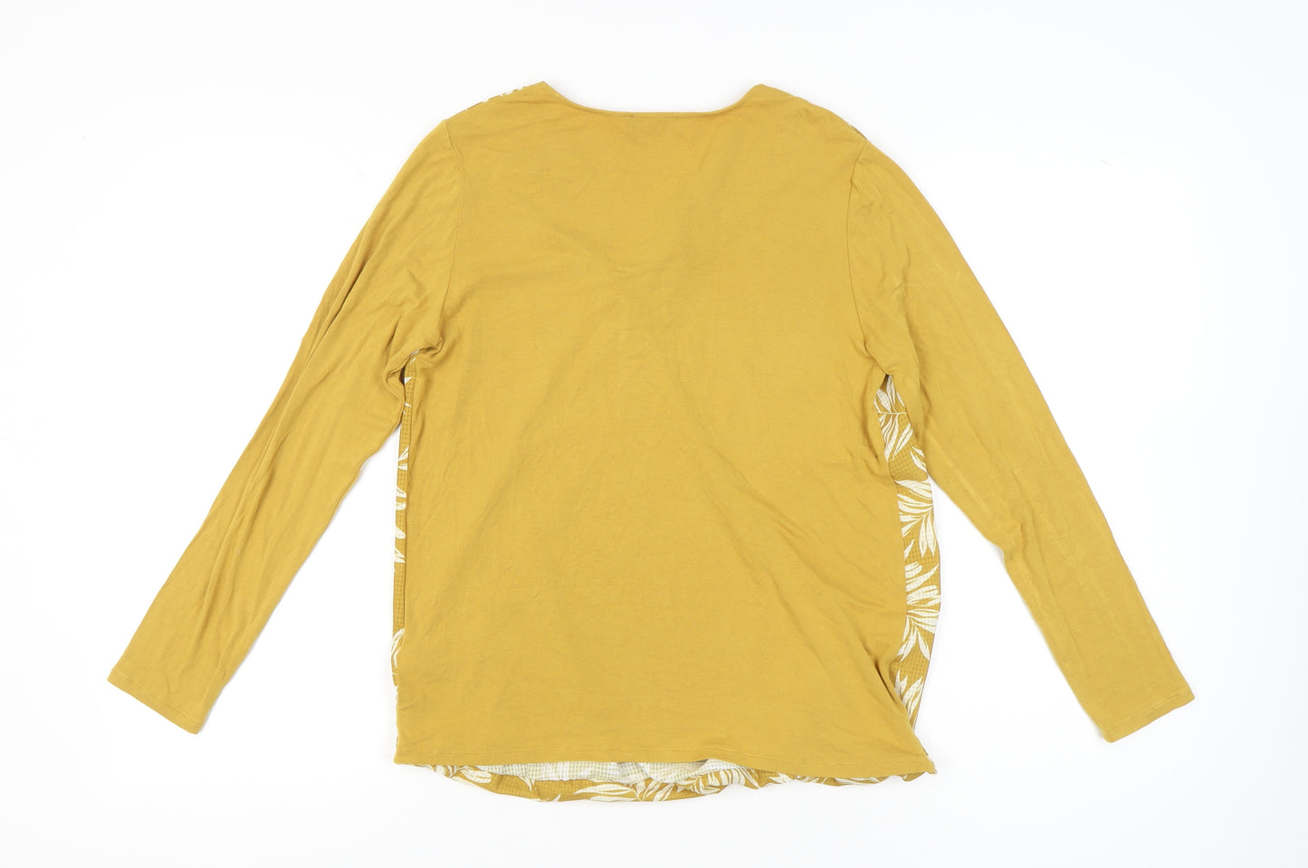 Marks and Spencer Per Una Women’s Yellow Floral Wrap Blouse UK 12