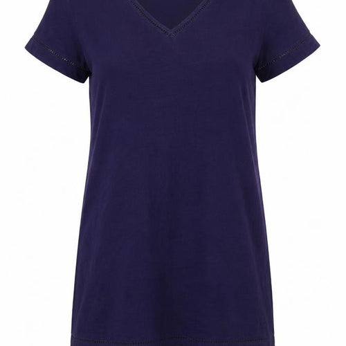 Next Women’s Purple T-Shirt Dress Size 12-14 Viscose Cotton Linen