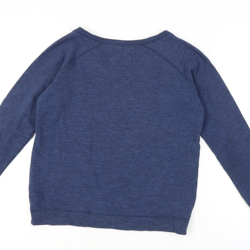 Selfish Mother Women’s Blue Pullover Sweatshirt Medium MAMA Print