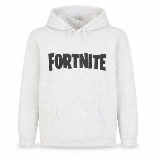 Fortnite Boys Grey Pullover Hoodie 9-10 Years Long Sleeve Graphic Print