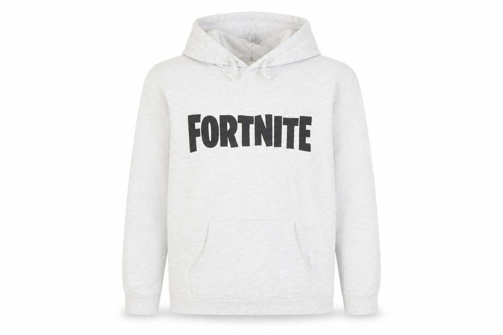 Fortnite Boys Grey Pullover Hoodie 9-10 Years Long Sleeve Graphic Print