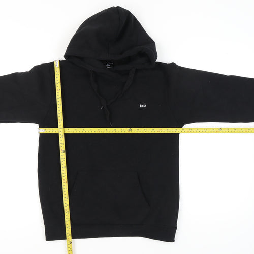 MP Mens Black Pullover Hoodie Small Regular Fit Hooded Jumper