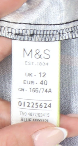 Marks and Spencer Womens Multicoloured A-Line Skirt Size 12
