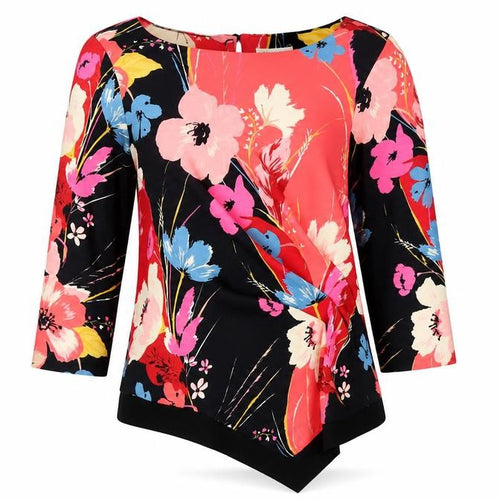 Monsoon Women’s Multicoloured Floral Blouse UK 12 Tunic Style