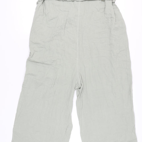 F&F Women’s Grey Wide-Leg Strappy Jumpsuit Size 8