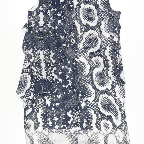 Fenn Wright Manson Womens Dress Size 16 Sheath Multicoloured Sequin Neckline Party