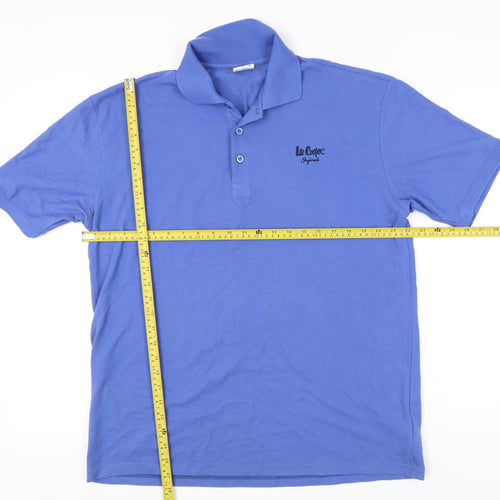 Lee Cooper Men’s Blue XL Polo Shirt Cotton Classic Casual