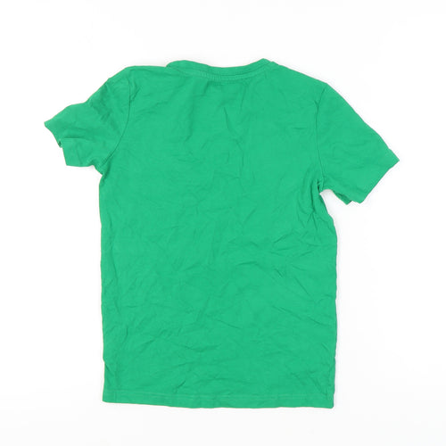 Kappa Boys Green 12 Years Logo Football Graphic Short Sleeve T-Shirt