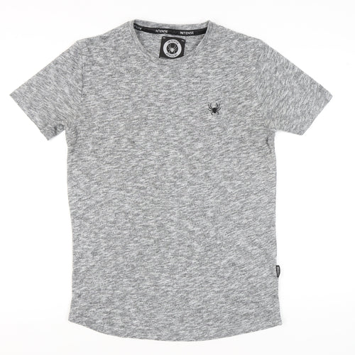 Intense Men’s Grey Crew Neck Short Sleeve T-Shirt Size M