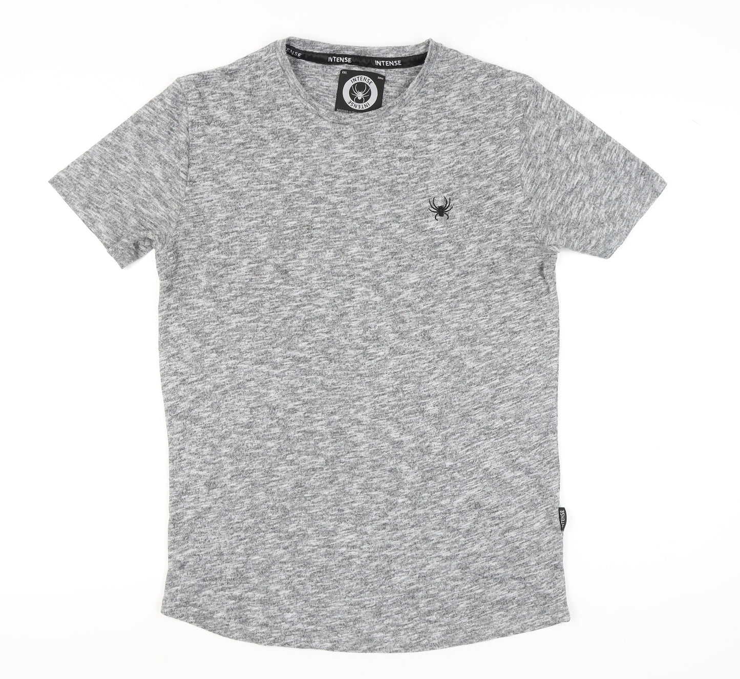 Intense Men’s Grey Crew Neck Short Sleeve T-Shirt Size M