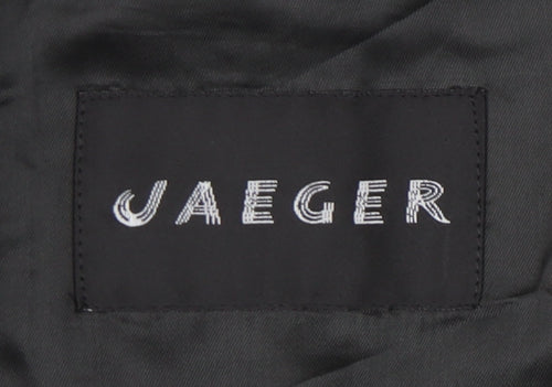 Jaeger Men's Black Wool 50R Suit Jacket Classic Formal Wear
