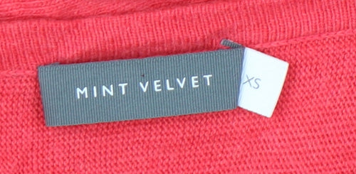 Mint Velvet Womens Pink XS Boat Neck Dolman Sleeve Jumper