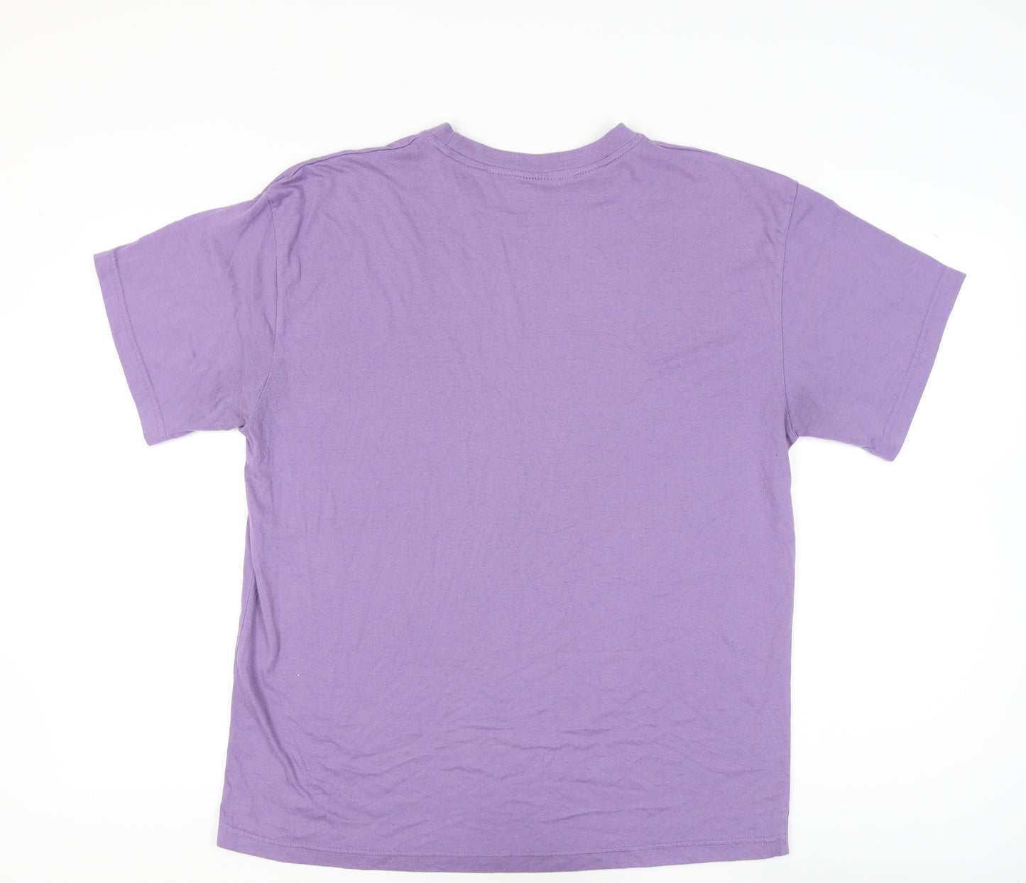 Frontside Men’s Purple XL Crew Neck Short Sleeve Cotton T-Shirt