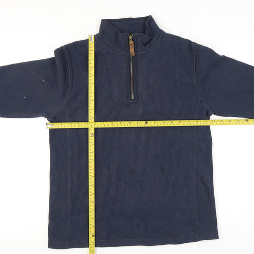 Mountain Warehouse Men’s Blue Small 1/4 Zip Pullover Sweatshirt