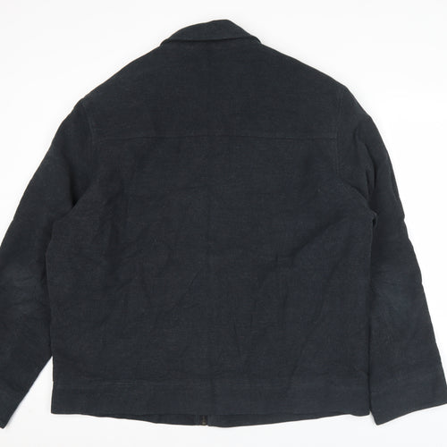 Jeff Banks Men’s Black XL 46" Cotton Blend Jacket Casual Workwear