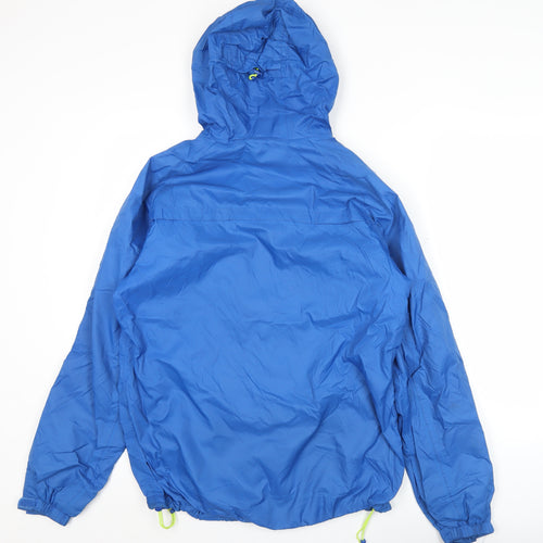 Peter Storm Men’s Blue Windbreaker Jacket Size S Hooded Outdoor Coat