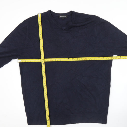 Debenhams Men’s Blue Acrylic V-Neck Pullover Jumper L