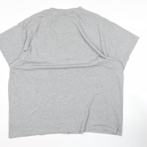 Nike Mens Grey 2XL Short Sleeve Crew Neck Cotton T-Shirt