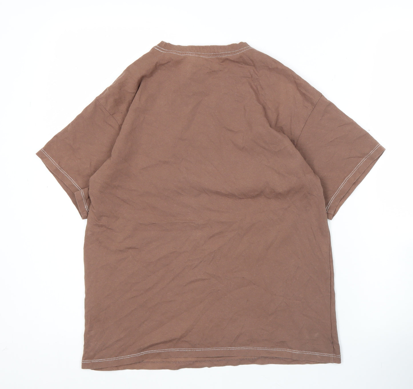 H&M Divided Women’s Brown 2XS Portland Print Basic T-Shirt