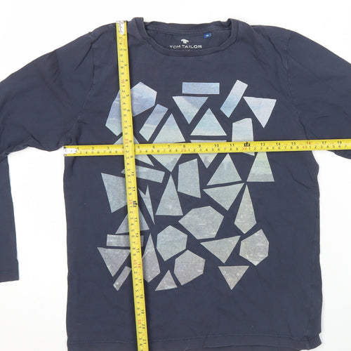 Tom Tailor Boys Blue Long Sleeve Graphic Print Cotton T-Shirt 12-13Y