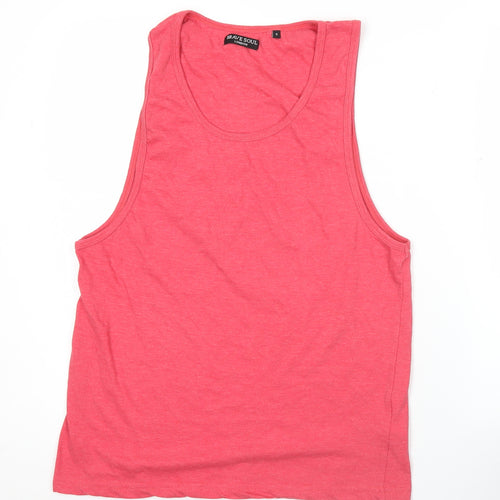 Brave Soul Womens Pink Tank Top S Basic Casual Summer Jersey