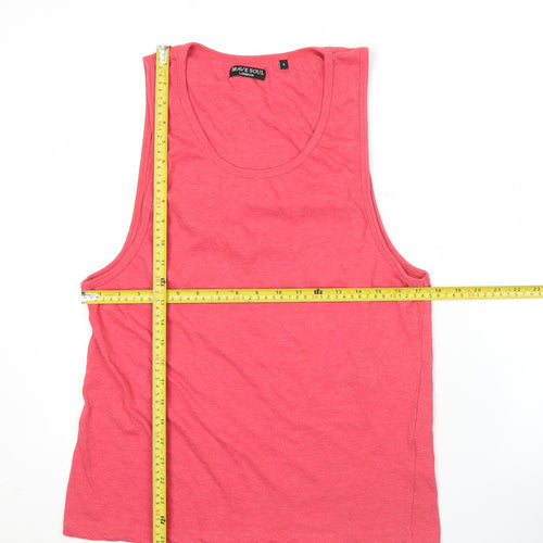 Brave Soul Womens Pink Tank Top S Basic Casual Summer Jersey