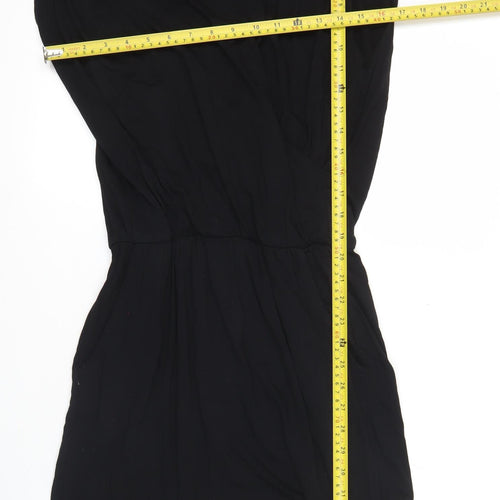 mbyM Womens Black Strapless Knee Length Dress Size M Party Cocktail