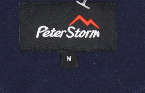 Peter Storm Men’s Blue Fleece Sweatshirt M 1/2 Zip Pullover