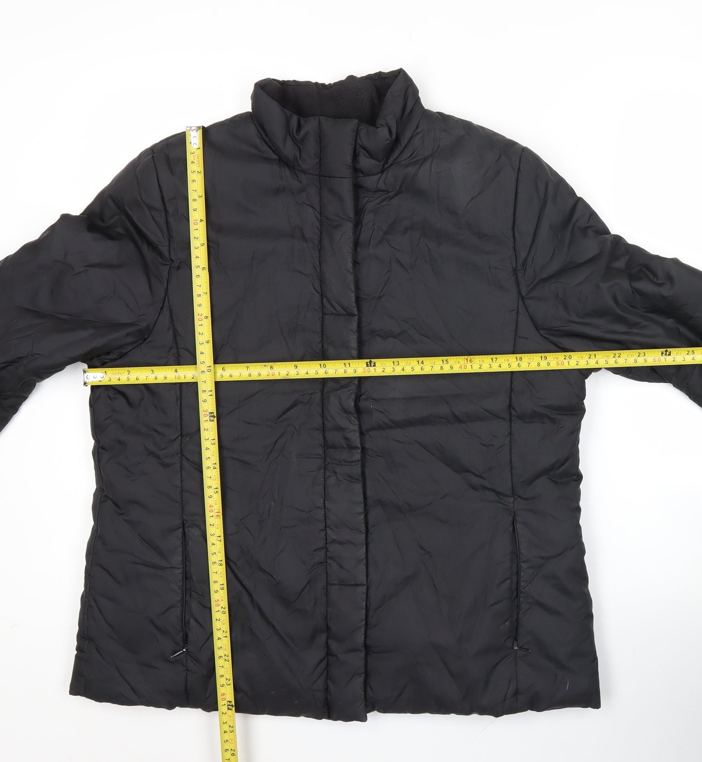 TRADER Womens Black Size 12 Puffer Jacket Winter Coat