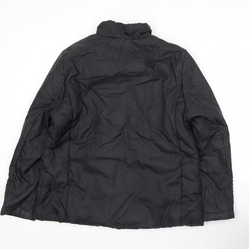 TRADER Womens Black Size 12 Puffer Jacket Winter Coat