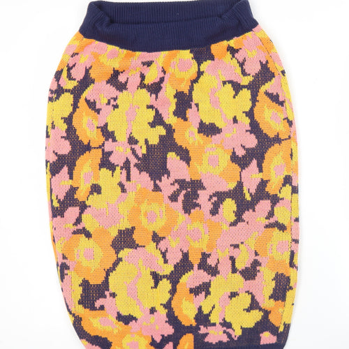 Chi Chi Women’s Multicoloured Floral Knit Pencil Skirt M